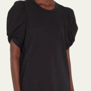 ALC Black Puff Sleeve Top